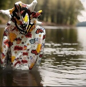 Glo Gang Colorful Comic Print Hoodie Yaa